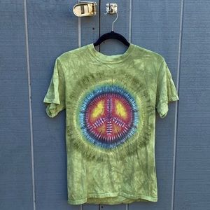 tie dye peace tee